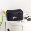 Black - Romane Kitty Soft Zipper Cosmetic Pouch