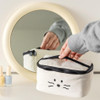 Handle - Romane Kitty Soft Zipper Cosmetic Pouch