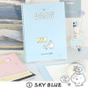 01 sky blue - Iconic Blah Blah B5 Spiral Lined Notebook