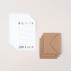 Set of 9 letter papers and 3 envelopes - Dash And Dot Our Cozy Days Letter And Envelope Set