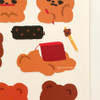 Detail of pureureum design Study Cupid Bear Paper Sticker