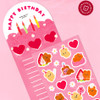 Detail of pureureum design Birthday Cake Cupid Bear Paper Sticker