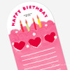 Detail of pureureum design Birthday Cake Cupid Bear Paper Sticker