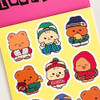 Detail of pureureum design Winter Lookbook Cupid Bear Paper Sticker