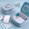 Sky Blue - Iconic Doodle Mini Makeup Pouch Bag