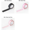 Ruler Black, Ruler Pink, Ruler Hot Pink
