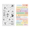 Pack of 6 sheets - Indigo Mindfulness Korean Sticker Pack For Self-Care