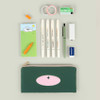 Green - All New Frame Airy Berry Flat Pencil Case