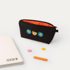 Black - All New Frame Airy Happy2 Zipper Pencil Case