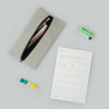 Gray - All New Frame Airy Heart Gang Slim Zipper Pouch