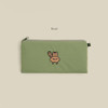 Khaki - All New Frame Airy Squirrel Zipper Pencil Case