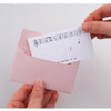 Small size - Dash And Dot Letterpress Mini Card with Envelope Set