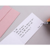 Message card - Dash And Dot Letterpress Mini Card with Envelope Set