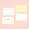 01 Flower Bunny - Dash And Dot Tiny Garden Mini Card with Envelope Set