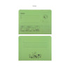 Green - PEANUTS Snoopy A4 Paper File Folder Set