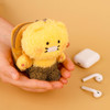 Small size - Kakao Friends Choonsik Bread Bag Wireless Earphone Pouch With Keyring