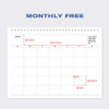 Undated Scheduler - Indigo Gibon 25-26 18 Months Desk Calendar