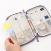 Side pocket - Byfulldesign Multi Pocket Stationery Organizer Zipper Pouch
