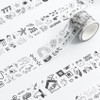 Wanna This Crooked Drawing Kiss Cut Sticker Roll