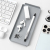 Gray - Bookfriends Steel Square Pen Tray