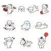 Pack of 10 stickers - DALPAPER Dalbong Shape Sticker Pack