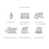 2 levels How to set up - Bookfriends Folding Book Reading Stand