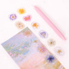 Gold Foil Accents - Appree Pressed Petal Sealing Wax Sticker