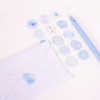 Usage example of Appree Milky Blue Sealing Wax Sticker