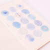 15 stickers - Appree Milky Blue Sealing Wax Sticker