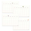 Back Undated Scheduler - Indigo 2026 Prince Stroy A4 Desk Calendar