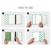How to use - Bookfriends Clover Pattern Canvas Cotton Book Cover