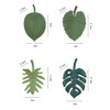 Size - Brisk Style Green Leaf Magnets Set