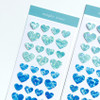 Ocean sticker - Mingkit Heart Ocean Glitter Removable Sticker