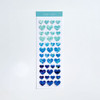 Mingkit Heart Ocean Glitter Removable Sticker