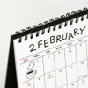 Twin-Wire Binding - Double-Sided - ICONIC 2027 Doodle Desk Calendar