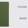 PU cover & Band Closure - Indigo 2027 Prism Mellow Leather A5 Dated Weekly Planner