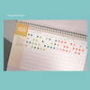 100 Days Goal Tracker - Gunmangzeung 2026 World Wide Scheduler Desk Calendar