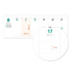 Weekly Plan - Indigo 2026 Prism Horizontal Dated Weekly Desk Planner