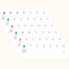Monthly color changes - Indigo 2026 Prism Horizontal Dated Weekly Desk Planner