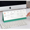 Standing Desk Scheduler - Indigo 2026 Prism Horizontal Dated Weekly Desk Planner