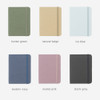 Making Memory Mini diary colors: Hunter Green, Natural Beige, Ice Blue, Modern Navy, Muted Pink, and Storm Gray.