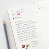 Lined daily pages in the 2027 Making Memory Handy diary with a handwritten Korean entry and colorful stickers.
