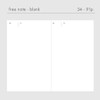 Free Blank Note - Dash and Dot Documoment Dateless Monthly Planner