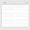Tracker - Dash and Dot Documoment Dateless Monthly Planner