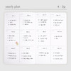 Yearly Plan - Dash and Dot Documoment Dateless Monthly Planner
