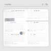 Tracker - Dash and Dot Documoment Dateless Monthly Planner
