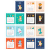 The 12 Animals - Bookfriends 2026 My Pocket Desk Calendar