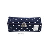 Dot Navy - On The Table Cube Zipper Pencil Case Ver2