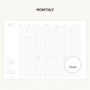 Monthly - Be On D 2026 Satin Book B6 Dated Daily Diary