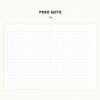 Free Grid Note - Be On D 2026 Satin Book B6 Dated Daily Diary